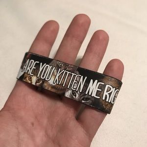 Cute Cat Themed Rubber Bracelet